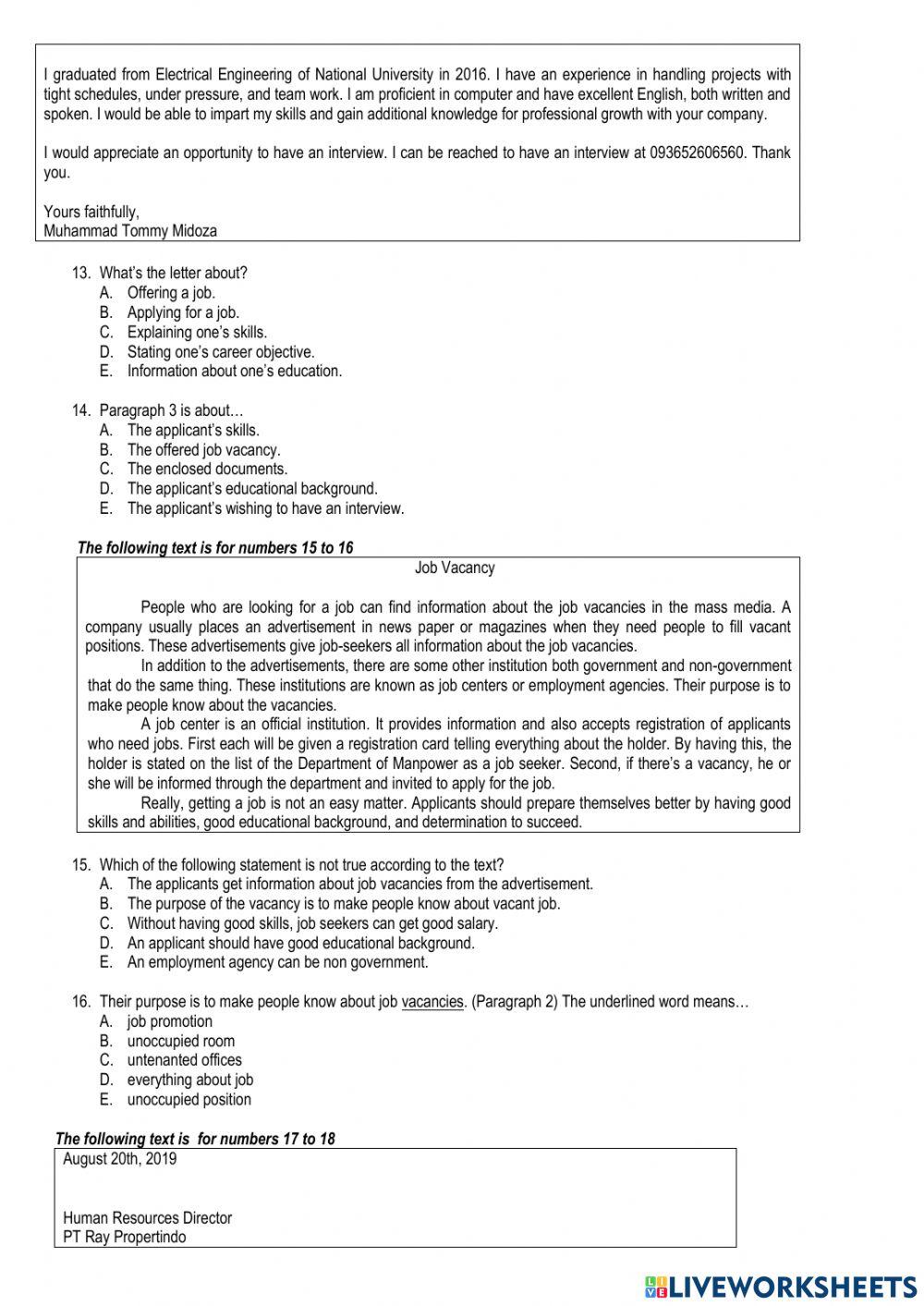 Latihan PAS Ganjil Kelas XII 2021