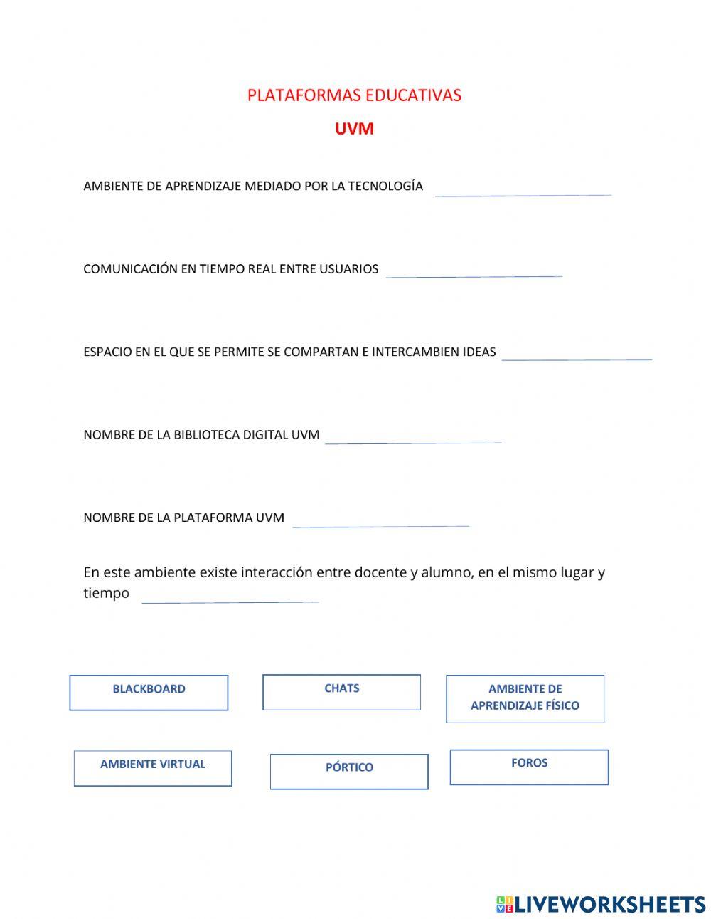 Plataformas educativas