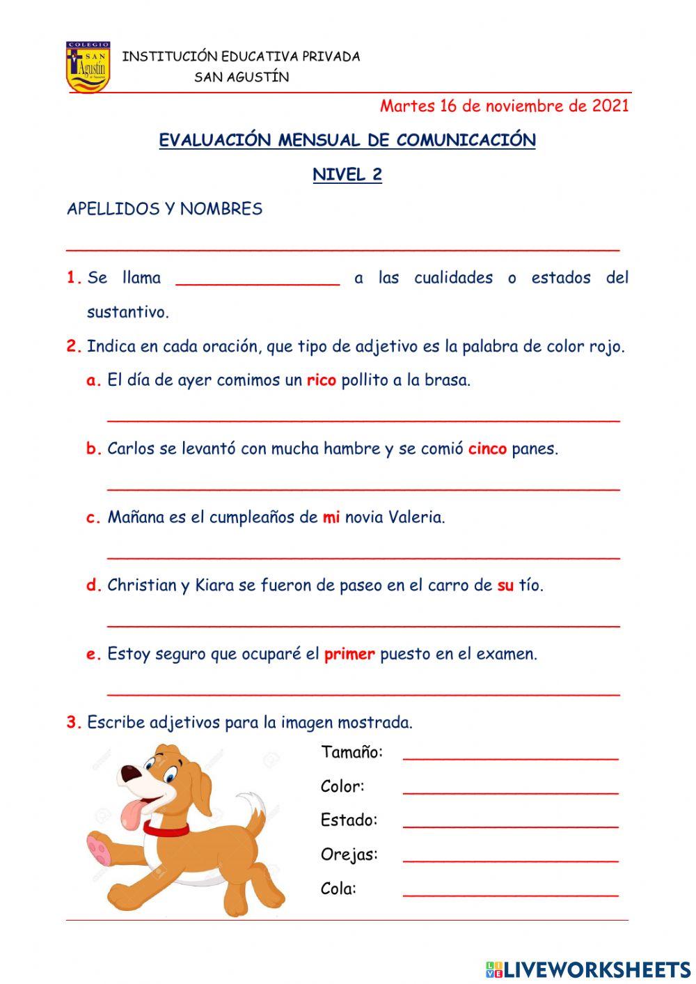 Evaluación mensual de comunicación