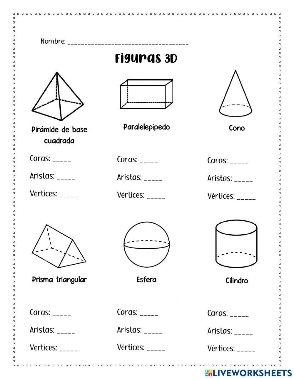 Elementos de figuras 3D