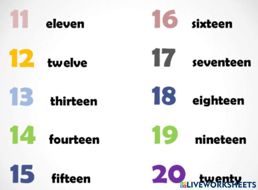 50 по английски написать. Цифры на английском. Цифры с 11-20 по английскому. Цифры от 11 до 20 на английском. Выучить цифры на английском.