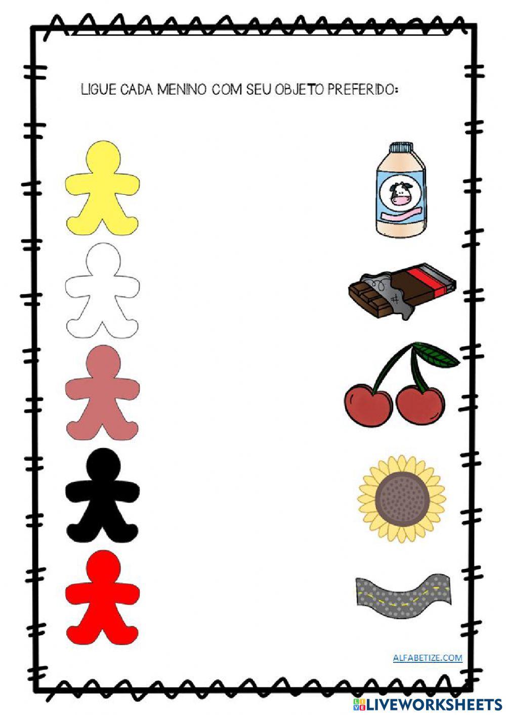 Atividade Menino de todas as cores