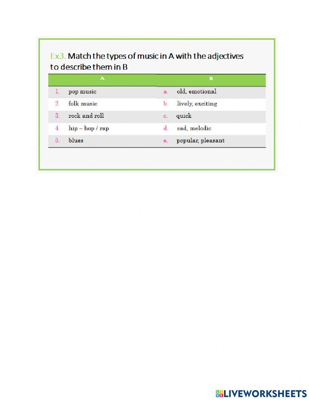 Unit 4 music and art