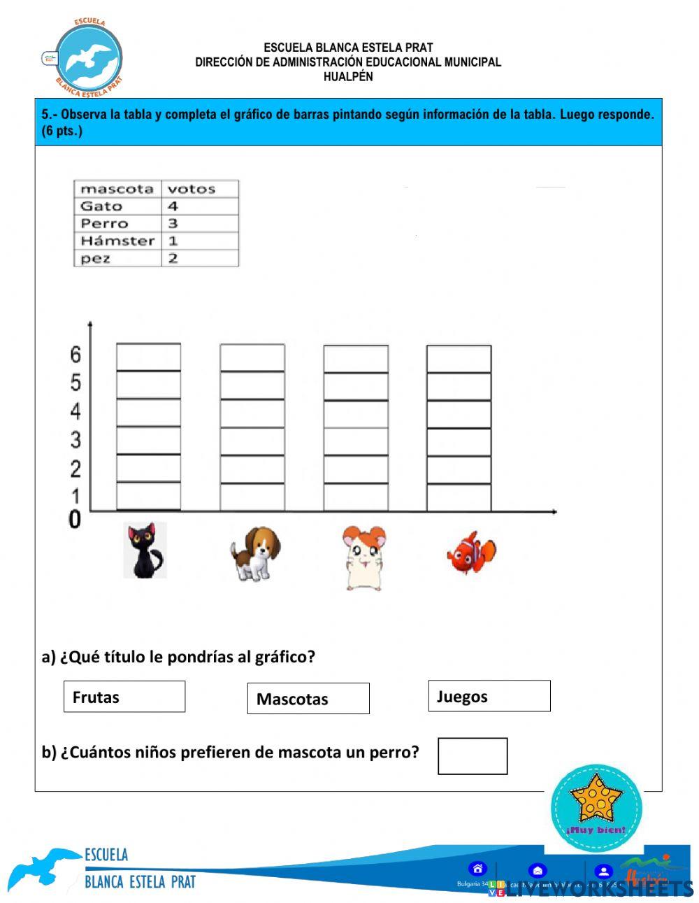 Evaluacion de Matemática