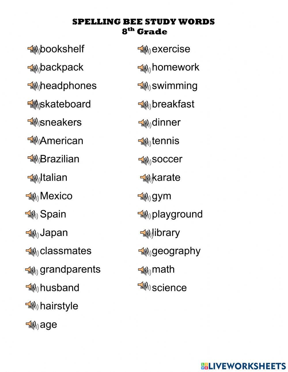 8th Grade Spelling Words For Cheap Nationaldefensepac 8th-grade-spelling-words-for-cheap-nationaldefensepac