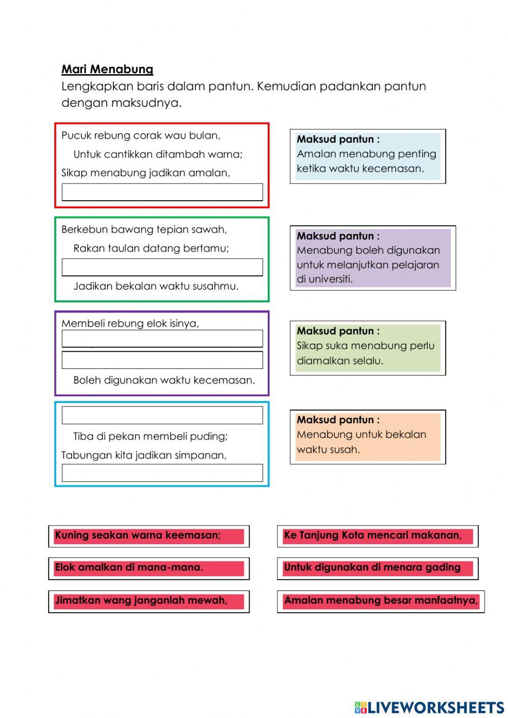 Pantun Mari Menabung