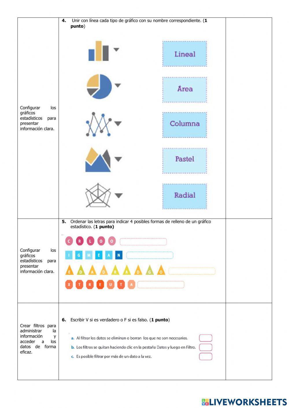 Evaluación del Primer Parcial de Computación Sexto del Segundo Quimestre