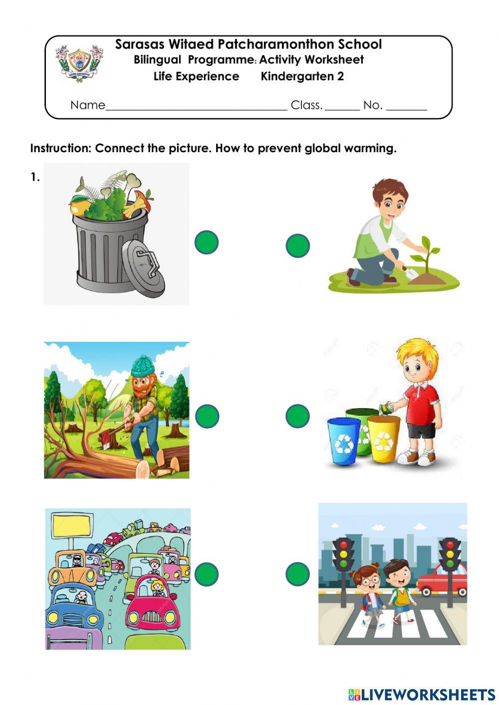 Global warming part 2 online exercise for live worksheets
