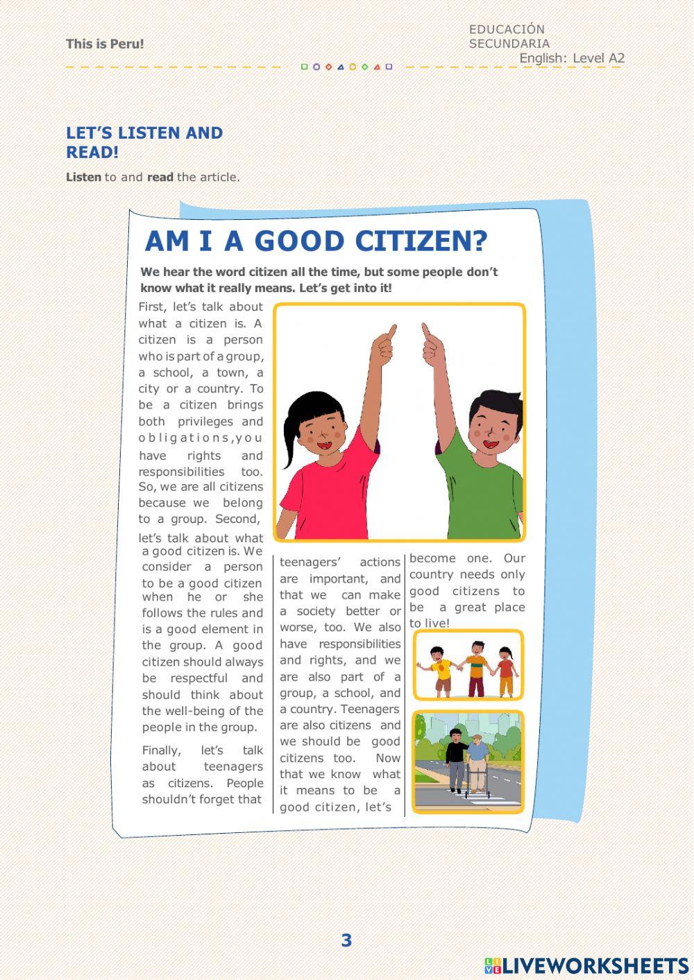 Learning Experience 9: This is Peru! - Activity 1 week36 irc