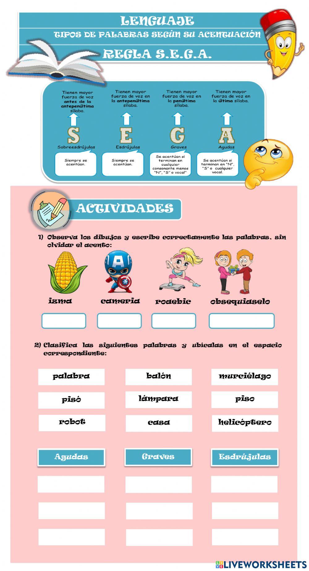 Reglas de acentuación