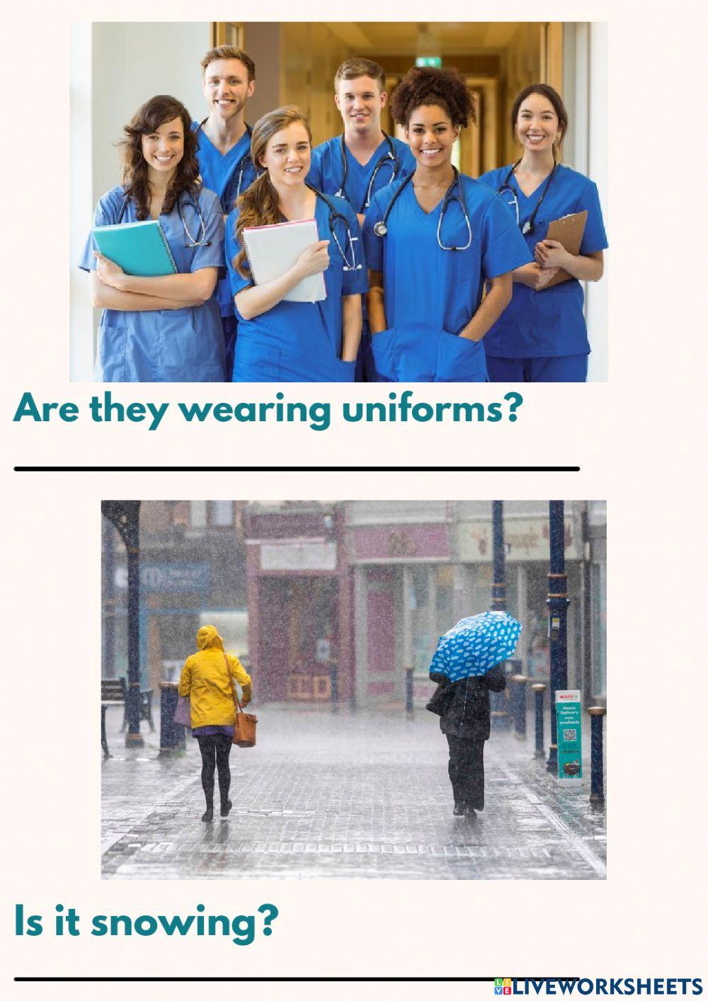 What's he-she wearing?