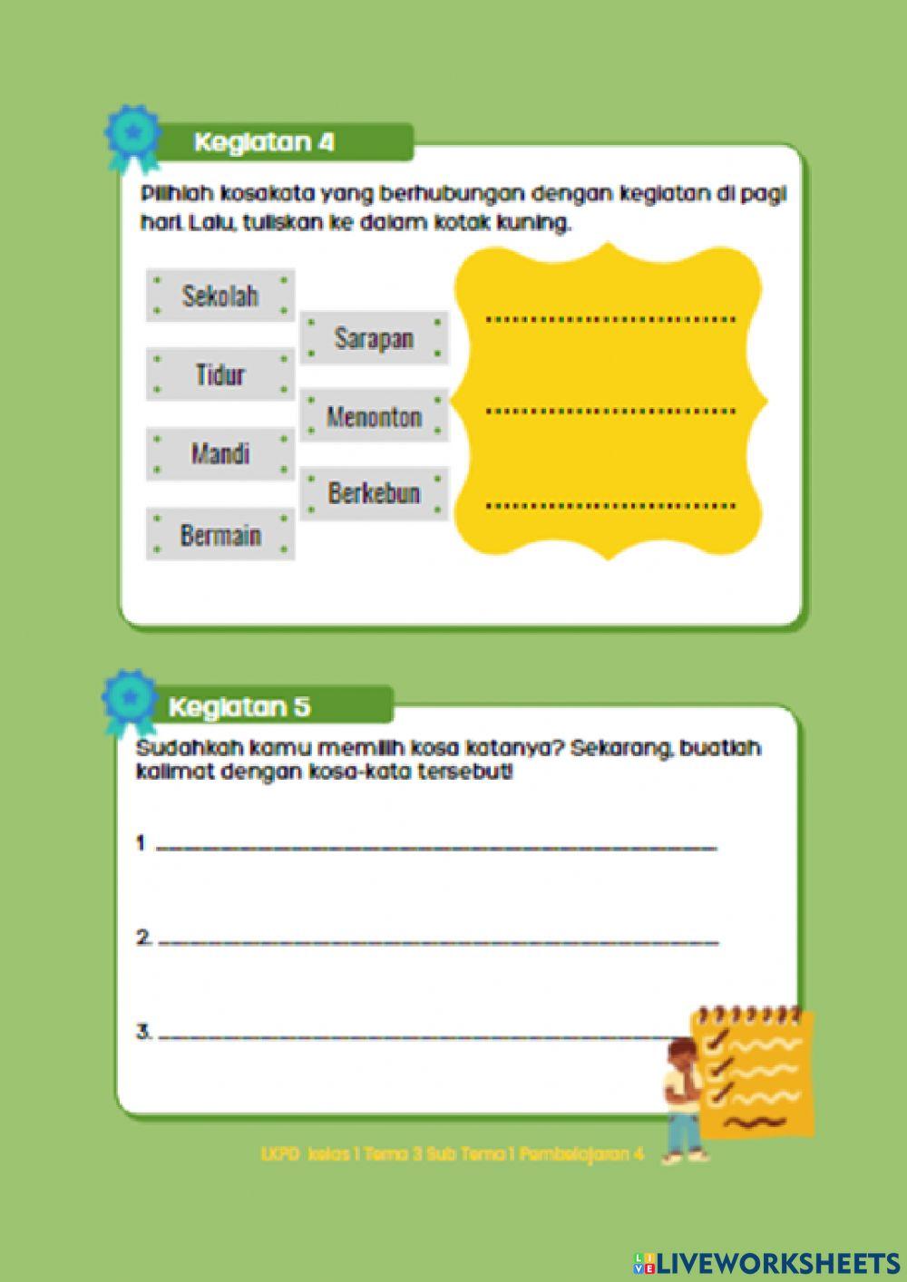 LKPD Tema 3 Sub Tema 1