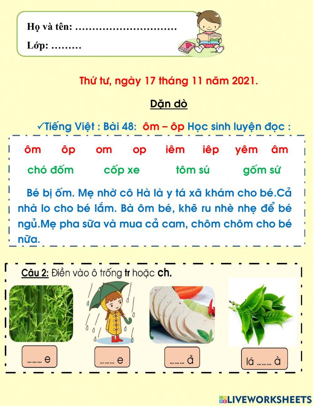 Dặn dò thứ 4