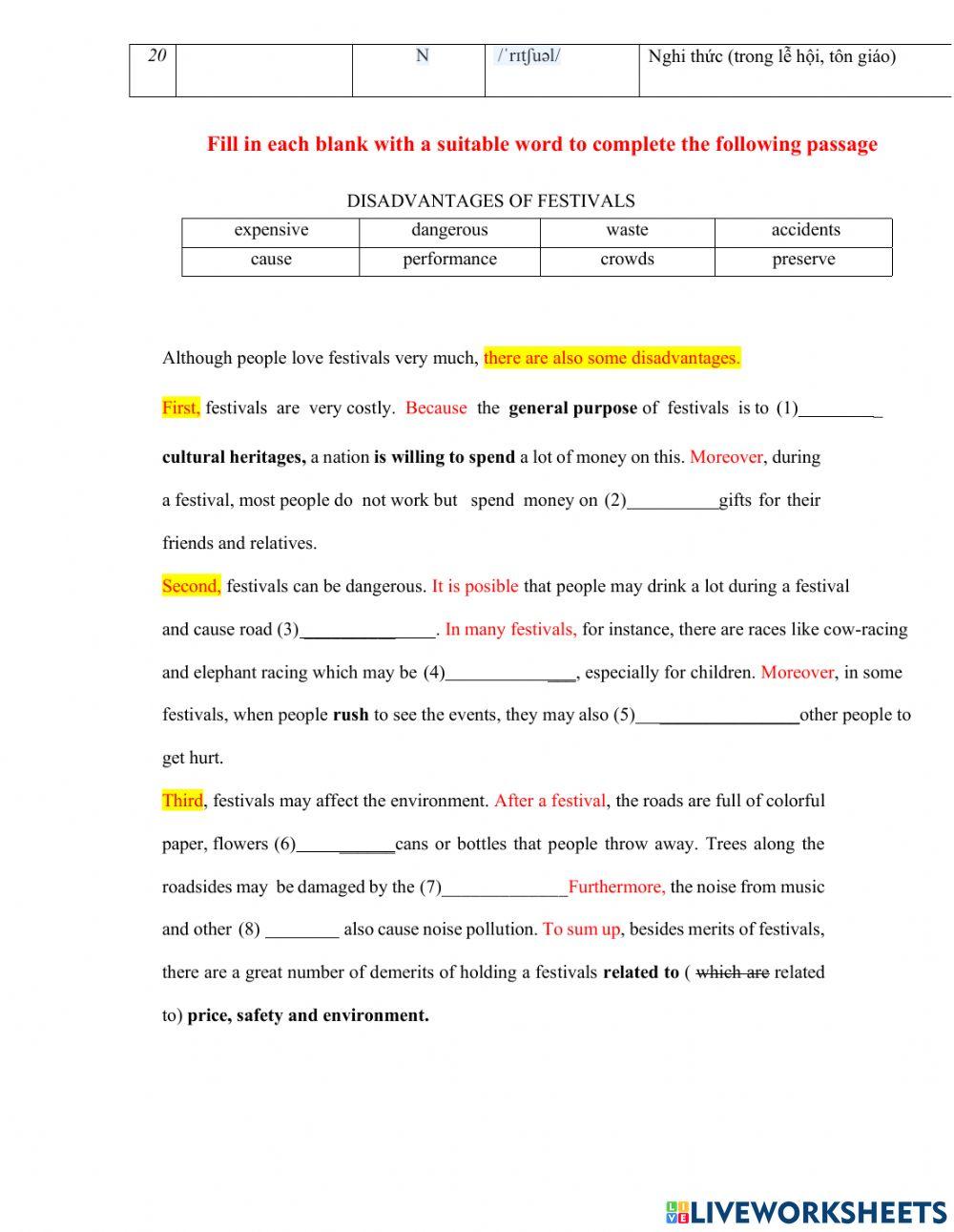 Unit 5 Festivals in Vietnam