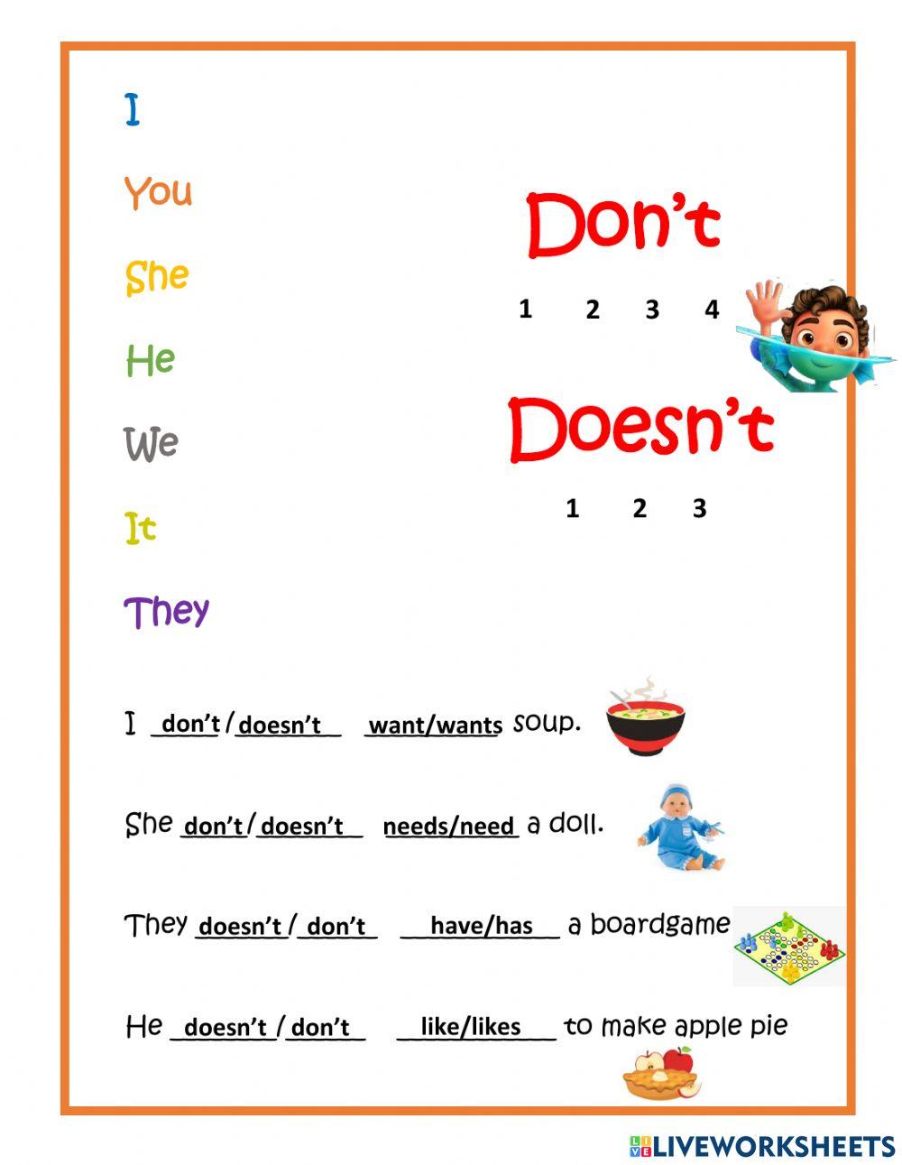 Simple present mixed