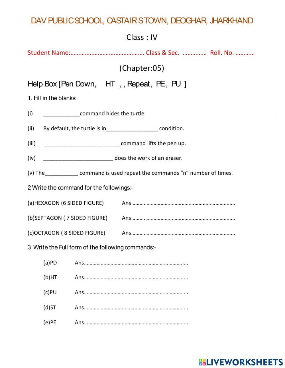 Question Answer of Chapter 5