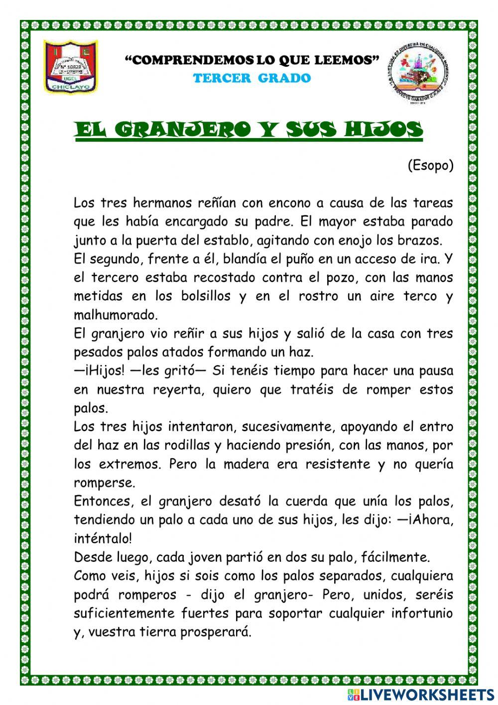 El granjero y sus hijos