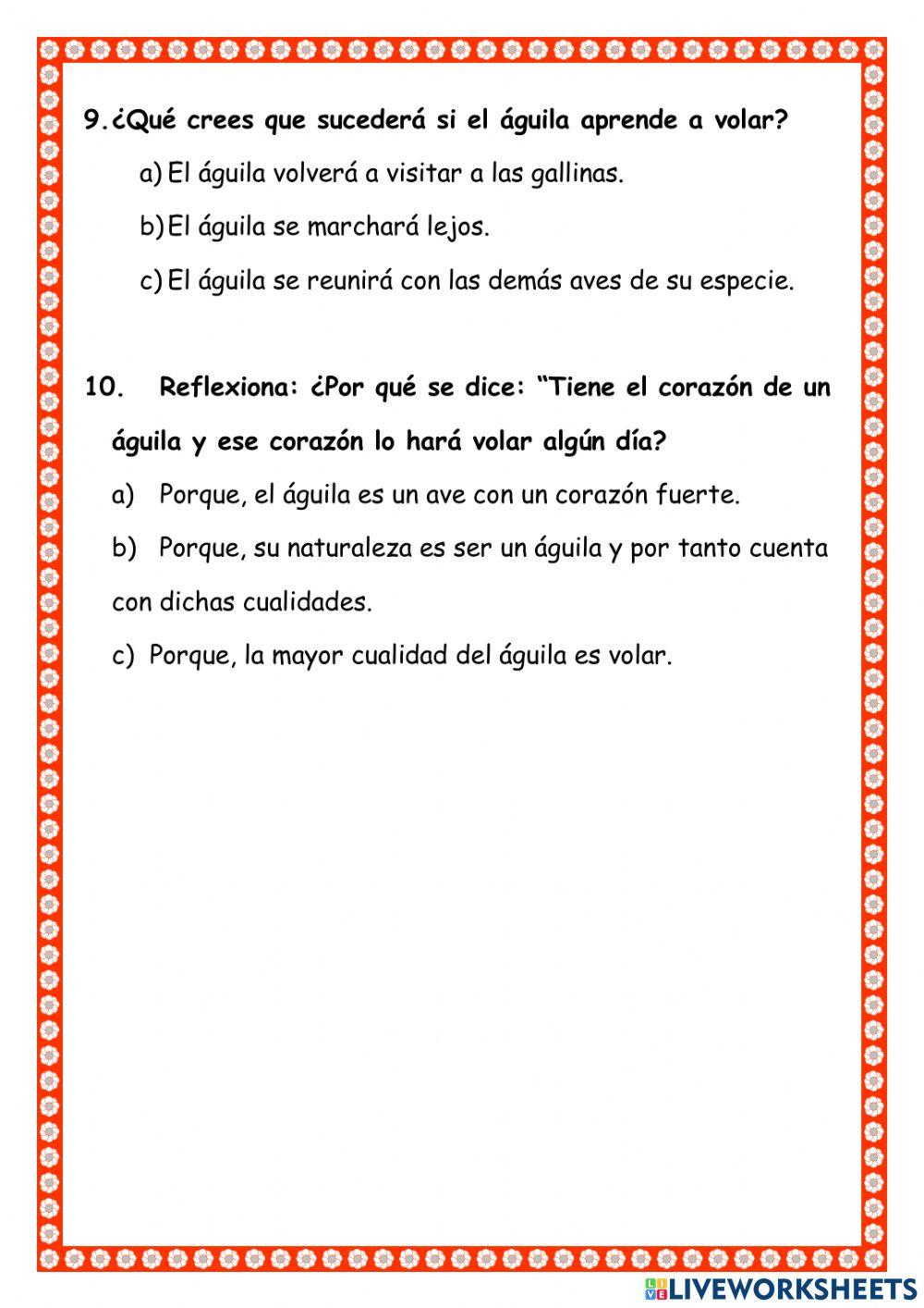 El águila y las gallinas