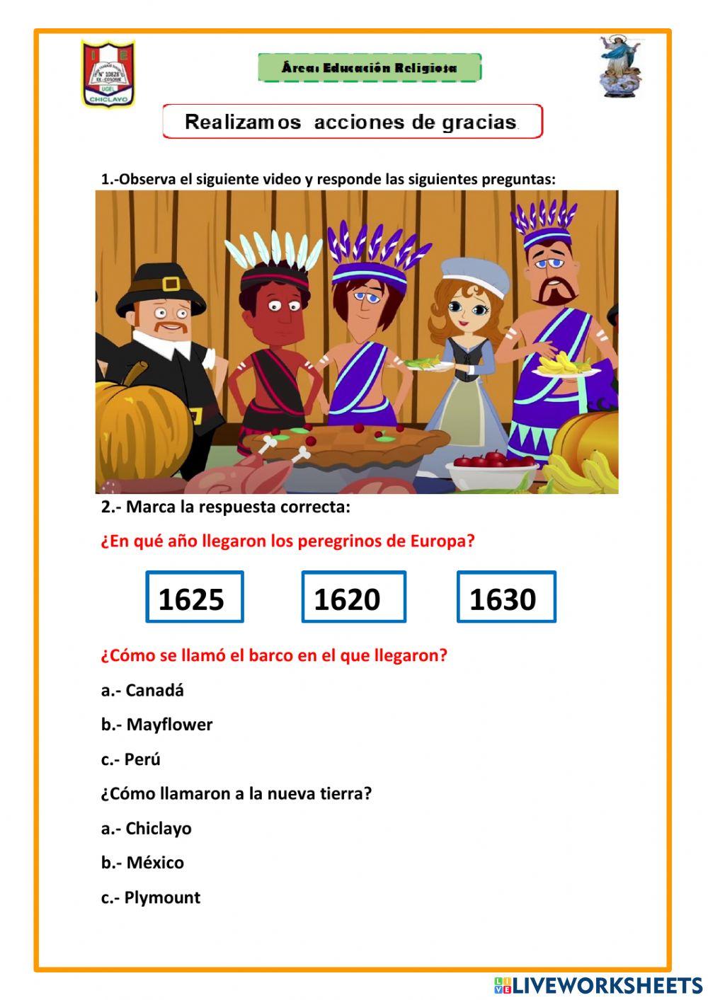 Realizamos acciones de gracias