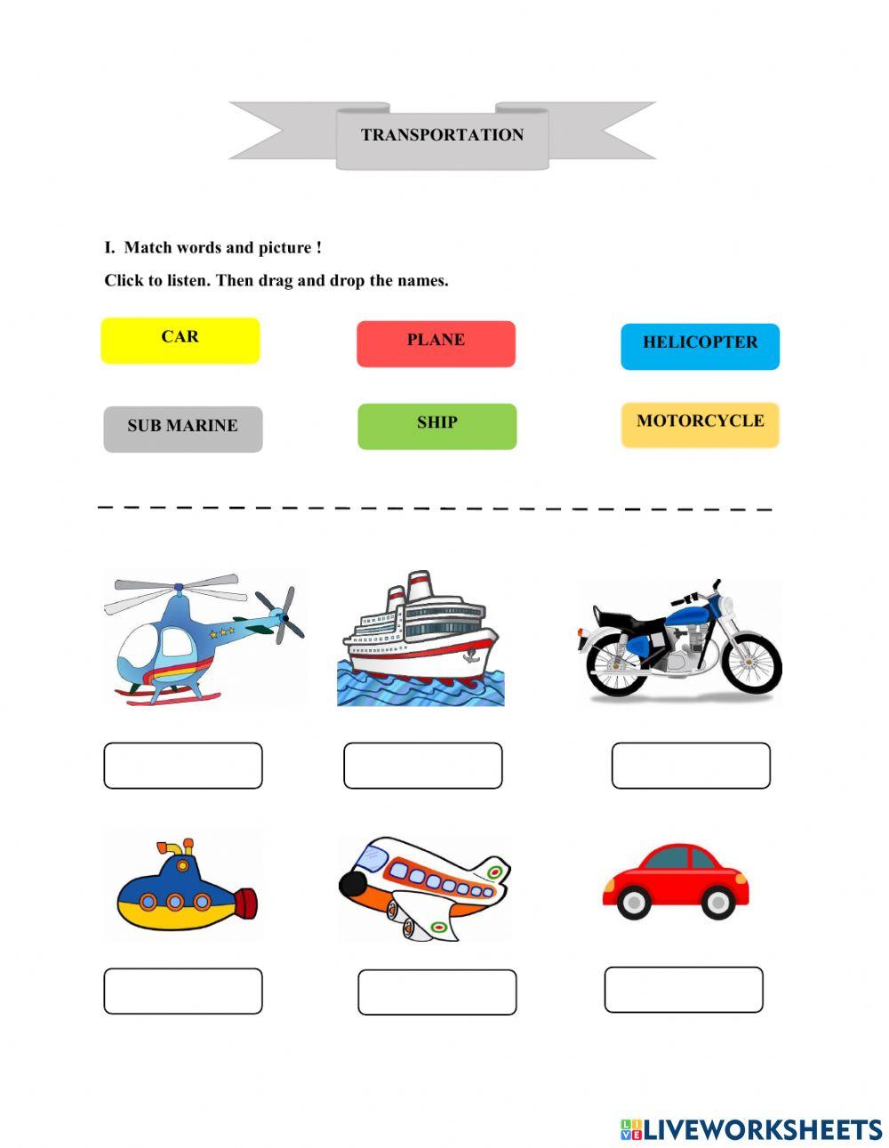 E-LKPD Bahasa Inggris -Transportation-
