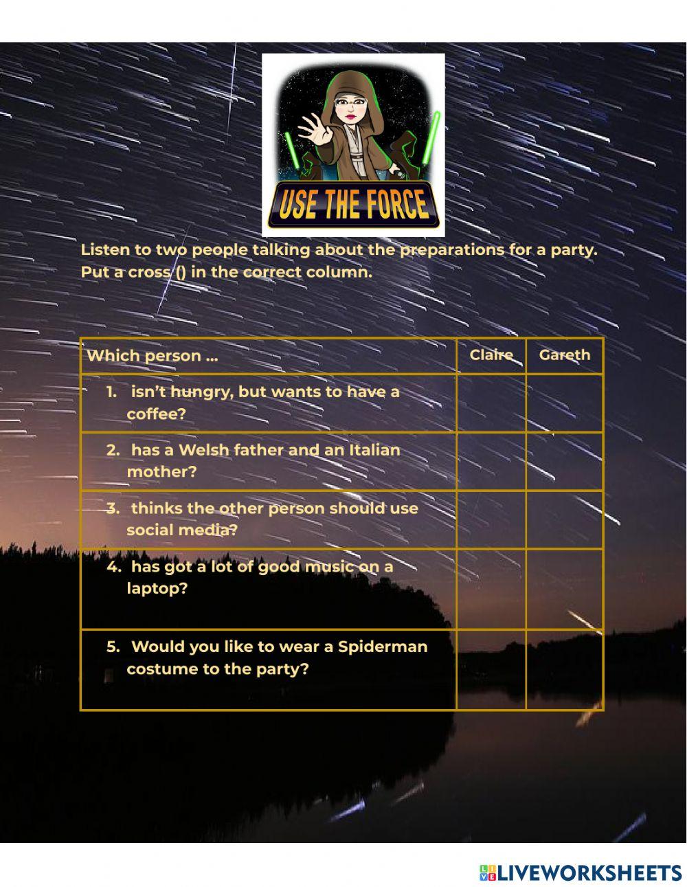 1st jhs listening challenge november 2021