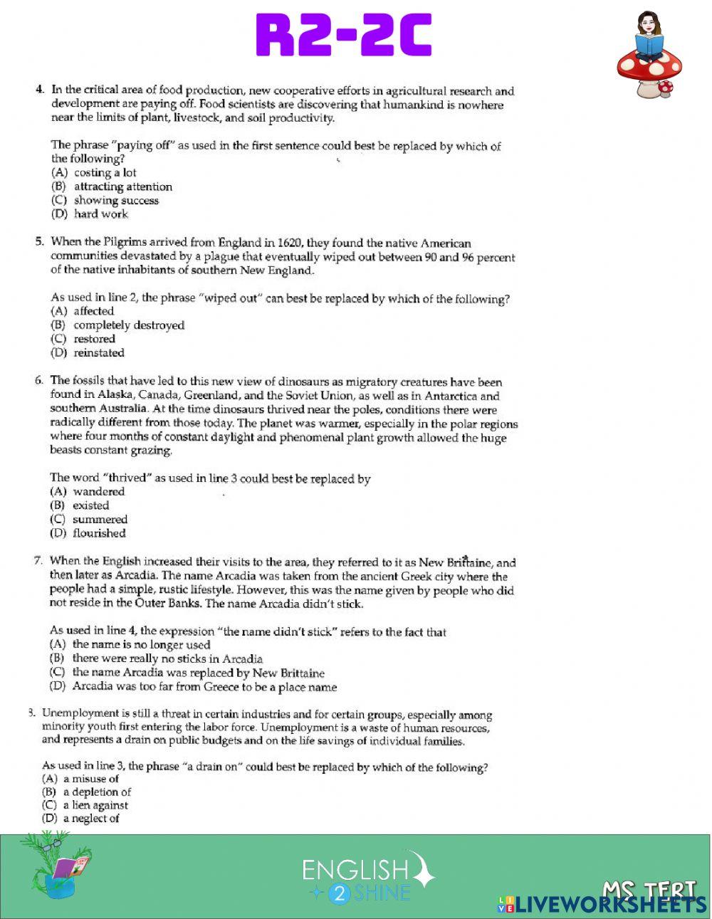 Reading 2c 1652868 | MsTeri | Live Worksheets