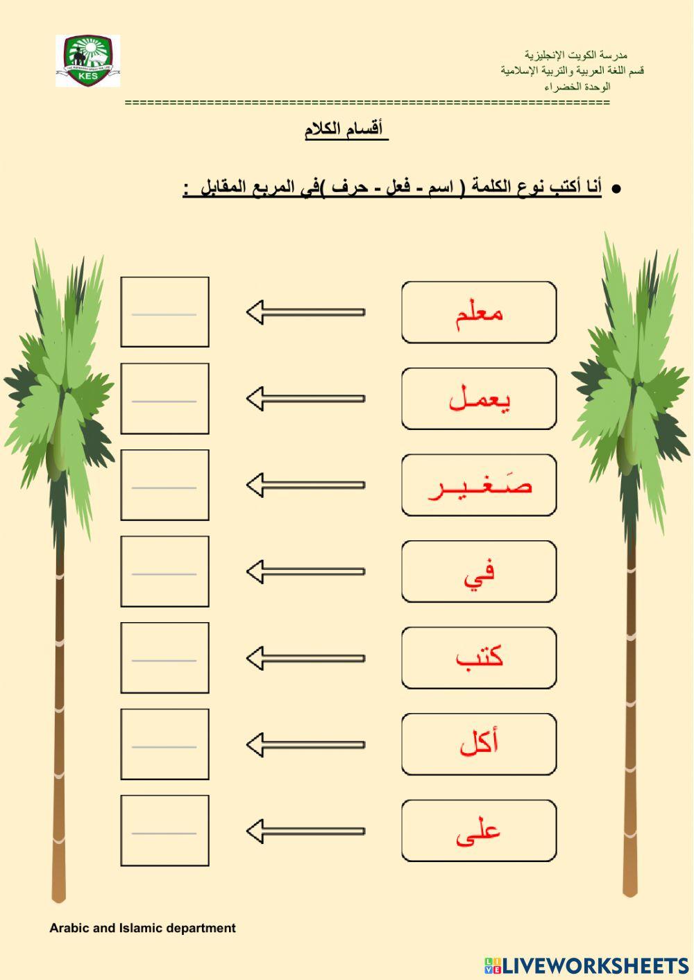 أقسام الكلام