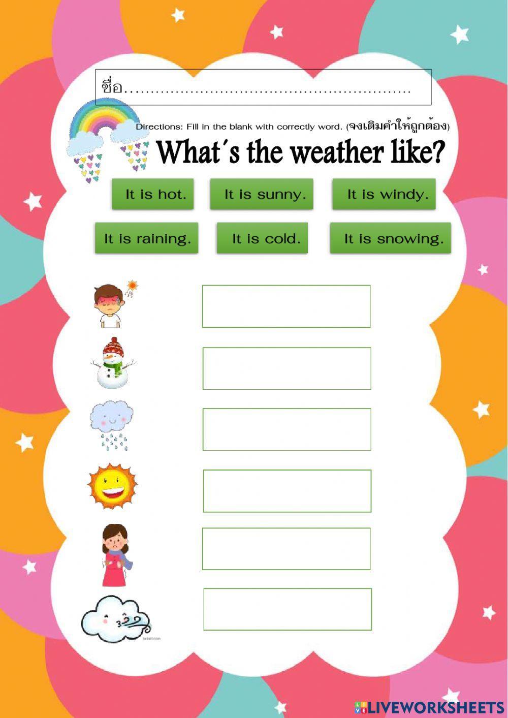 What is the weather like?