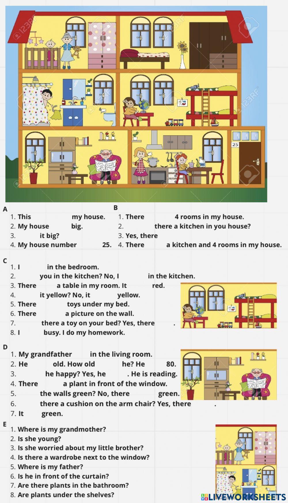 There is-there are and to be present simple