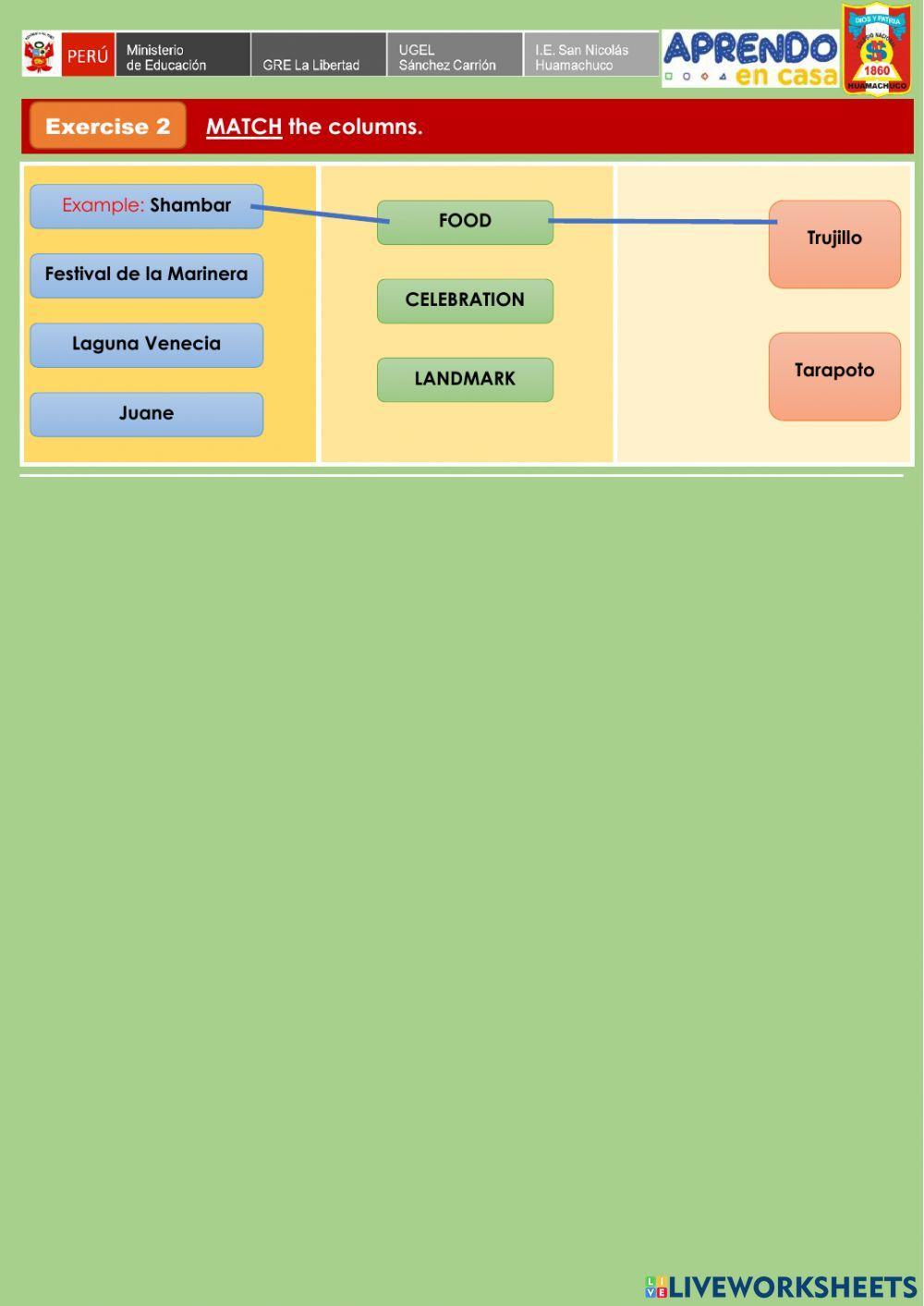 Week 32 - ENGLISH PRE A1 - Experience 9 - Activity 1. PROUD OF MY COUNTRY!