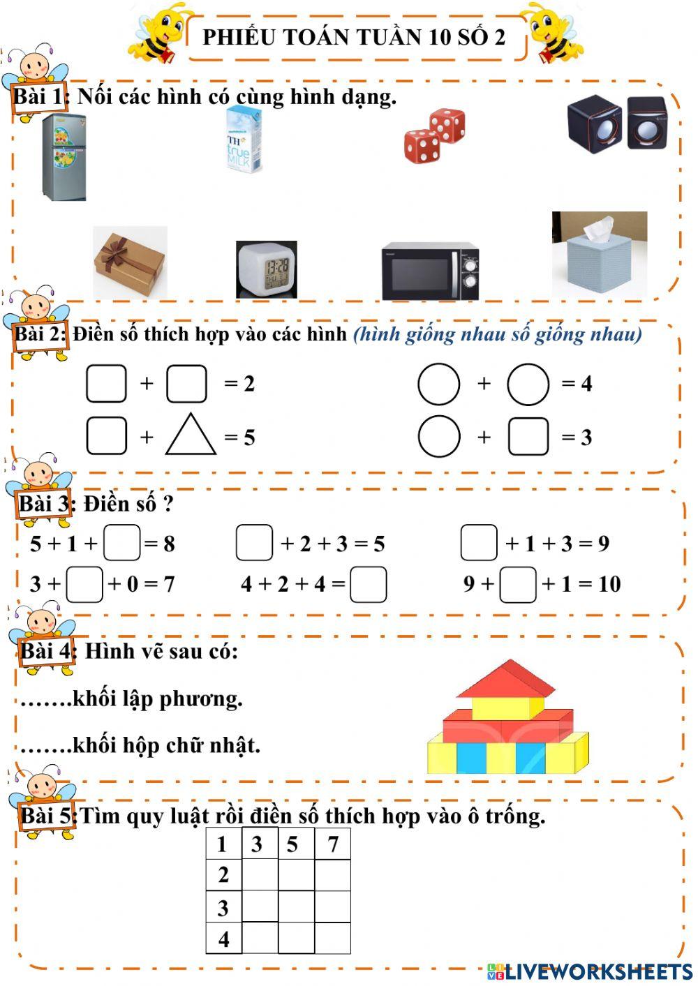 Toán tuần 10 số 2