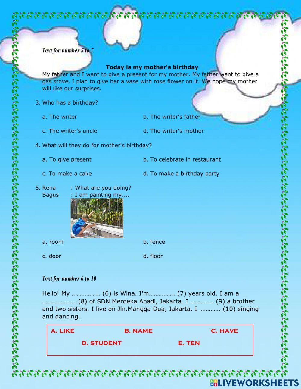 Latihan Bahasa Inggris