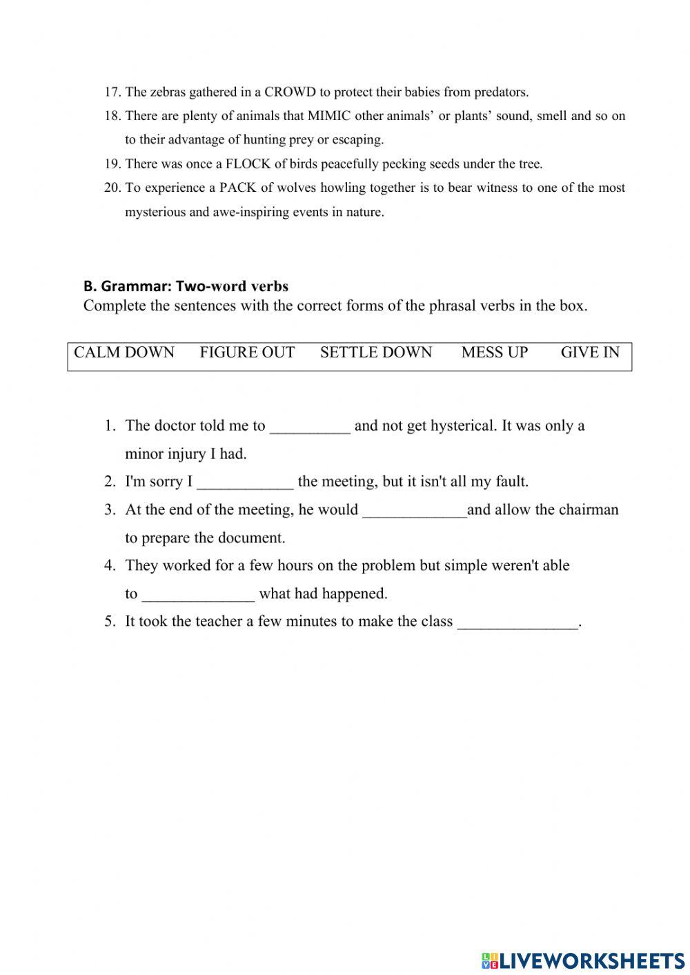 Impact 3 - Unit 3 - Revision on Vocabulary & Grammar