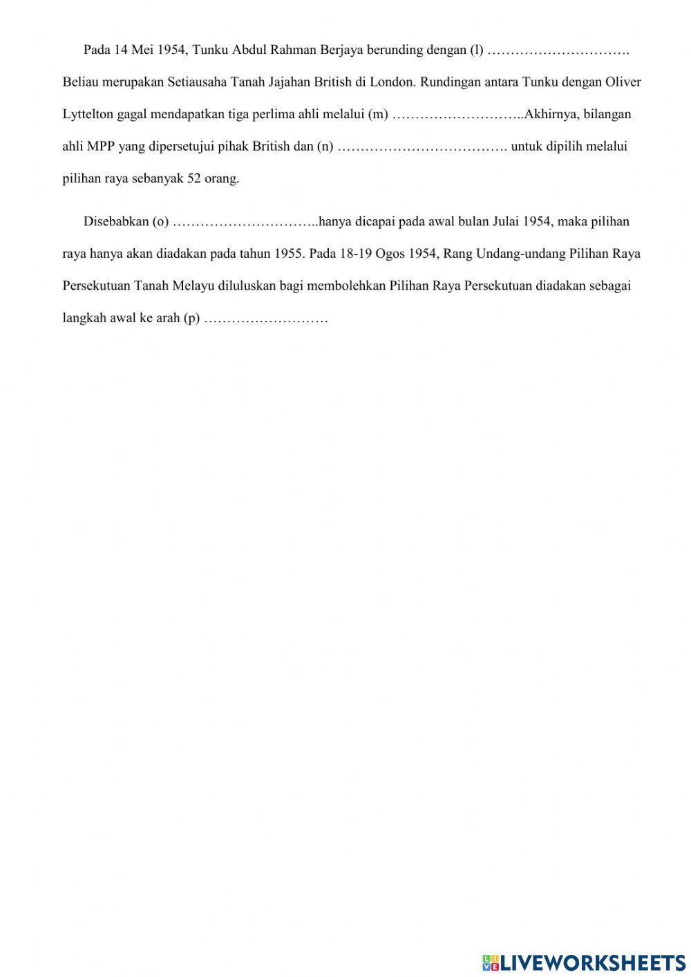 Sejarah t4 bab 8 pilihan raya 8.2 proses pilihan raya