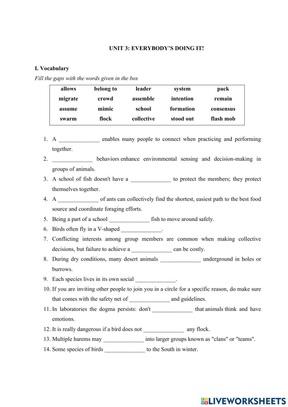 Impact 3 - Unit 3 Revision