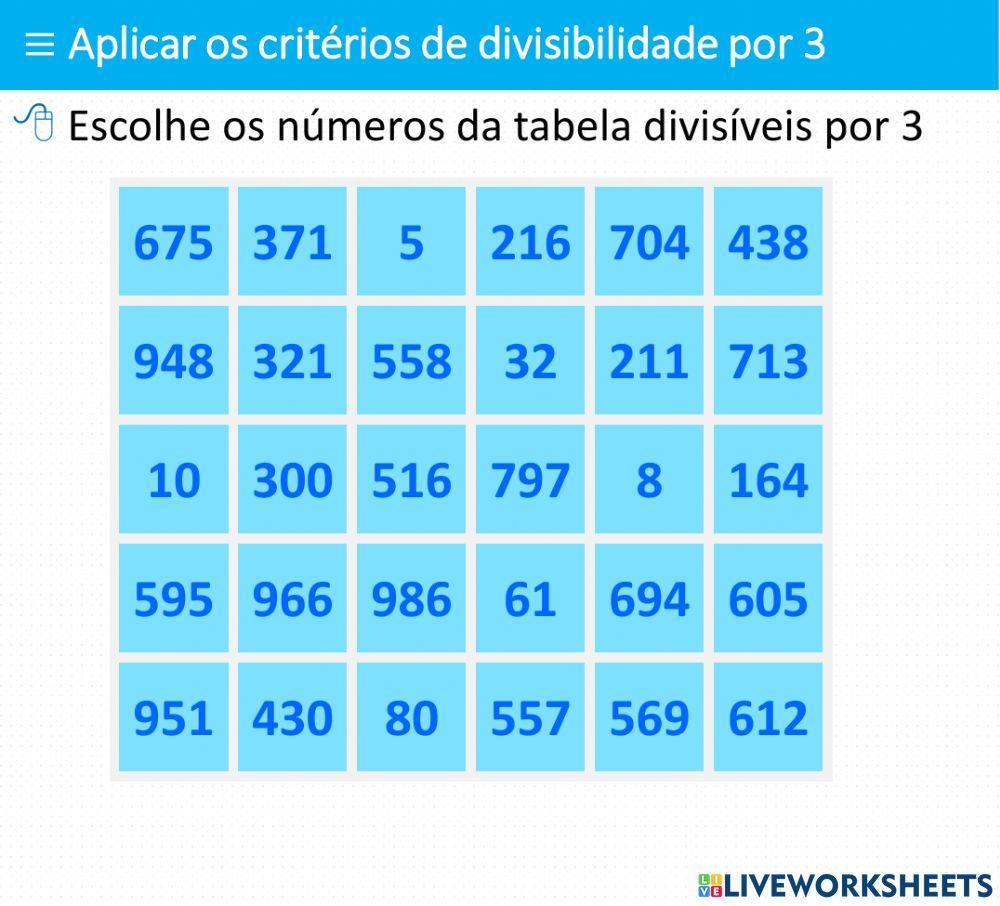 Criterios de divisibilidade