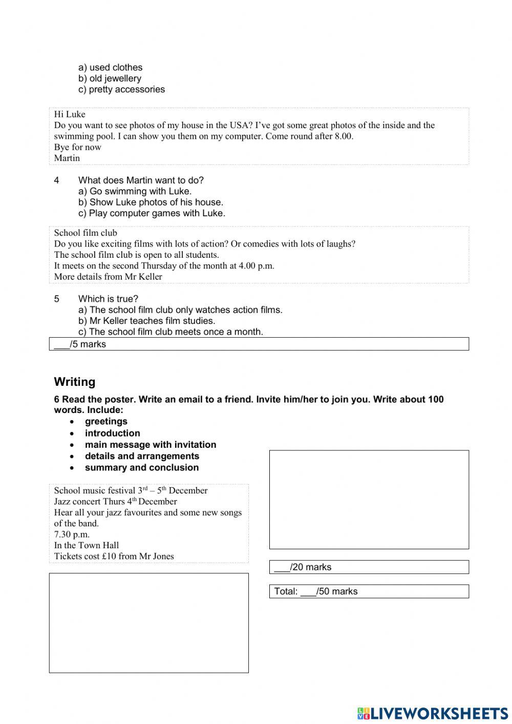 Skills test 1 - 7th gr