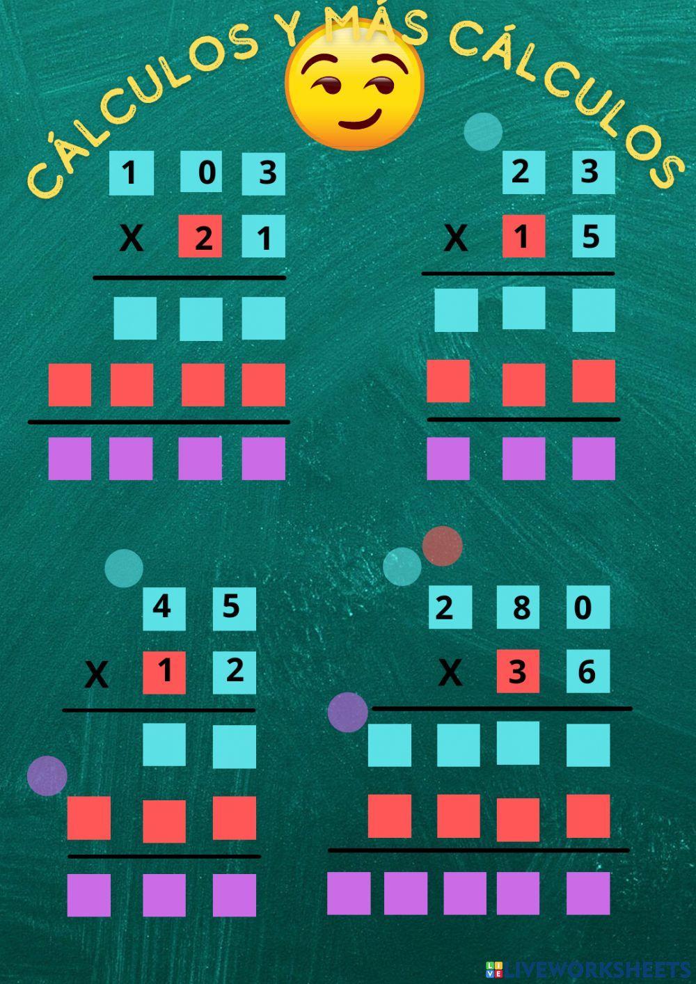 Cálculos y más cálculos