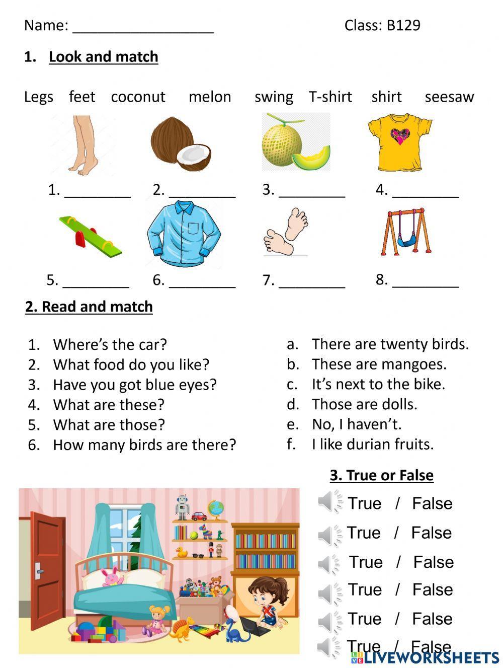 End of year test Academy stars 1