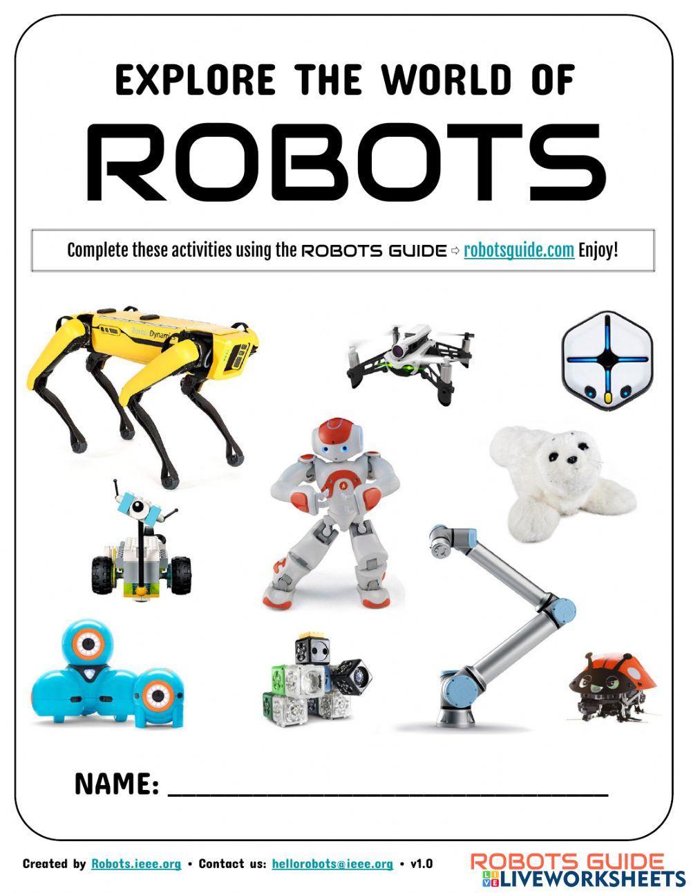 robots-activity-sheets