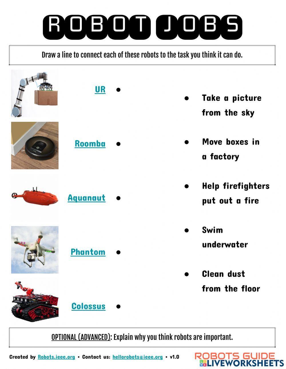 robots-activity-sheets