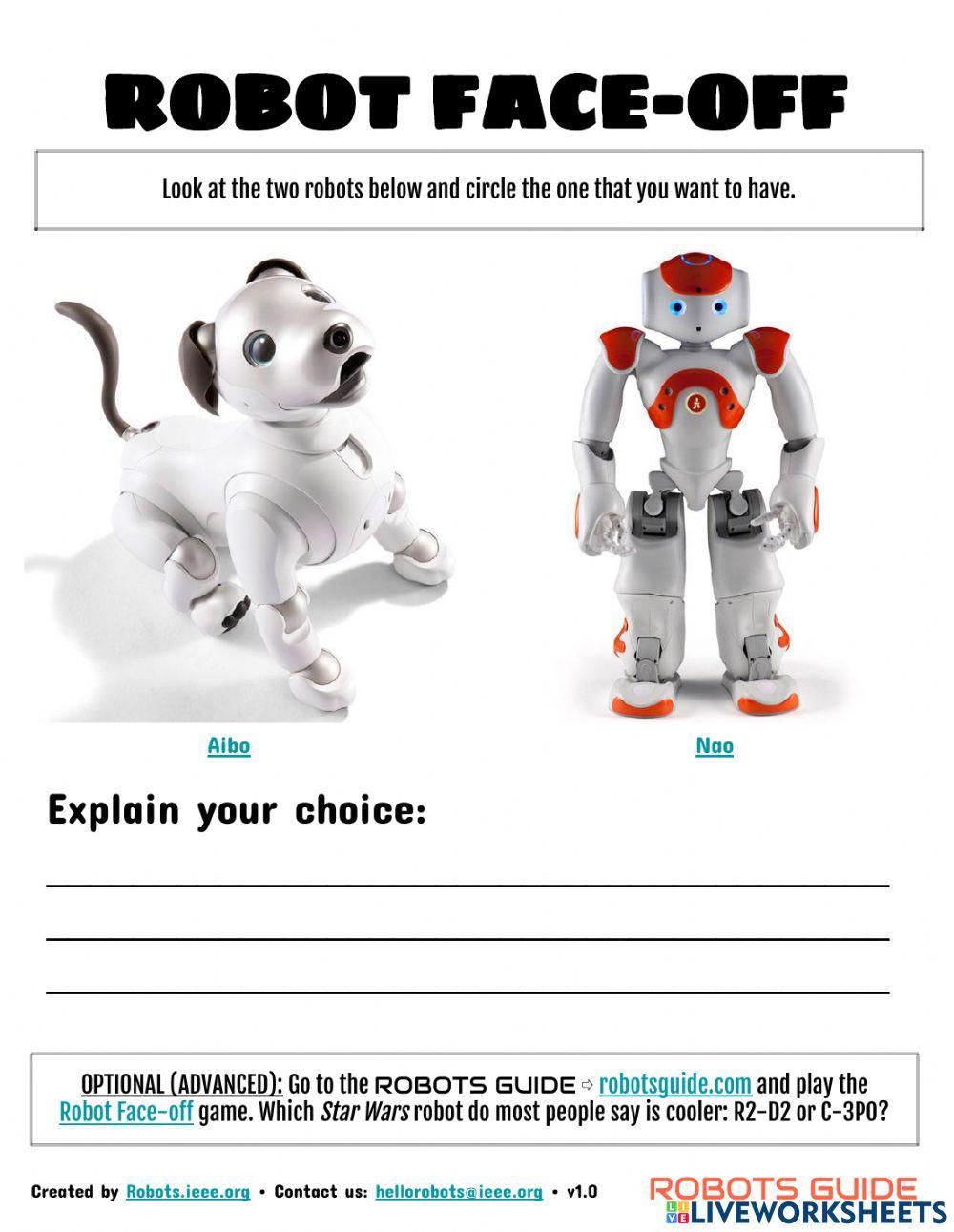 robots-activity-sheets