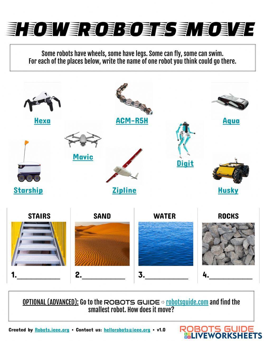 robots-activity-sheets