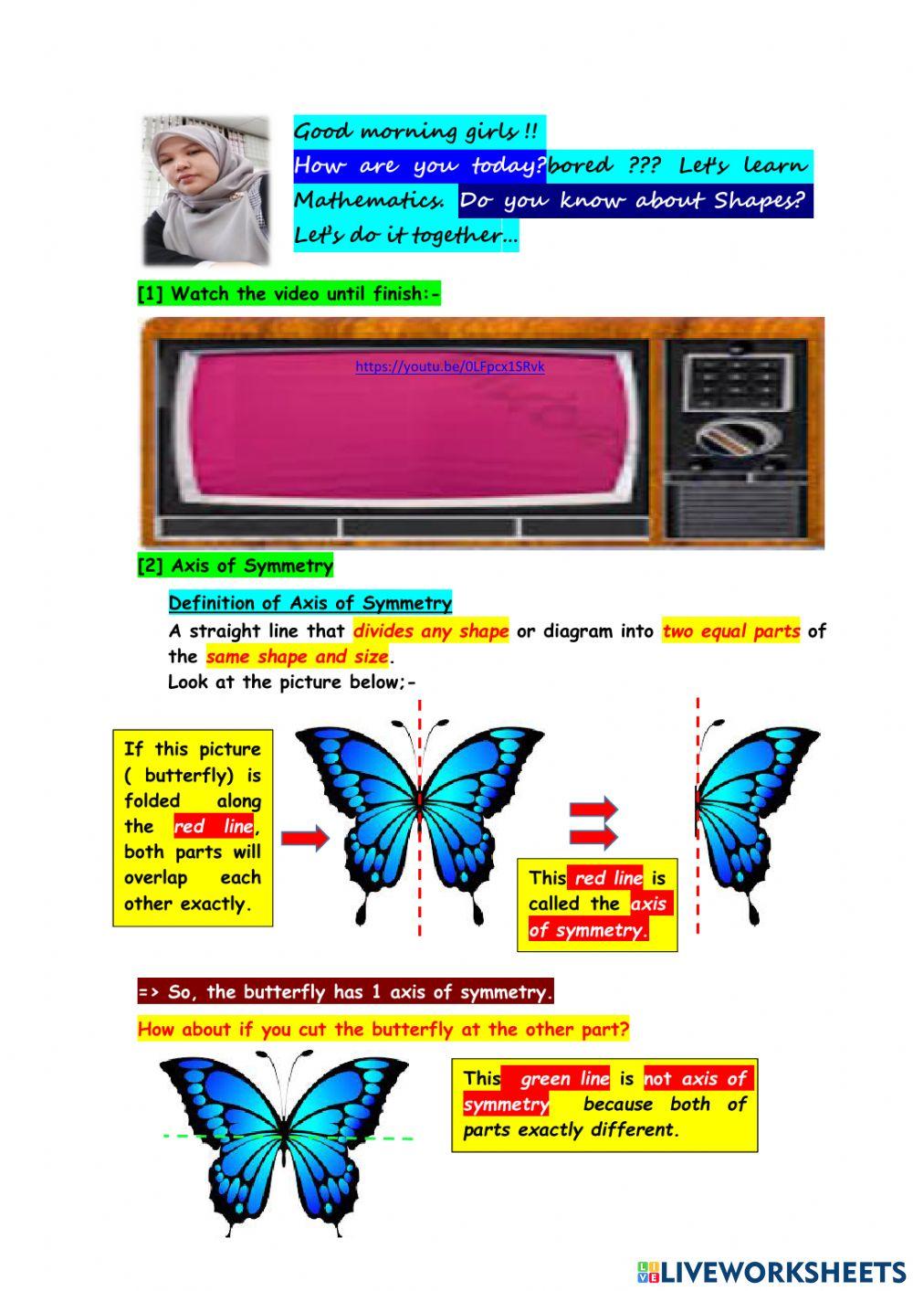 Task 28 Unit 7 Axis of Symmetry 3K cikguapieds Live Task 28 Unit 7 Axis of Symmetry 3K cikguapieds Live