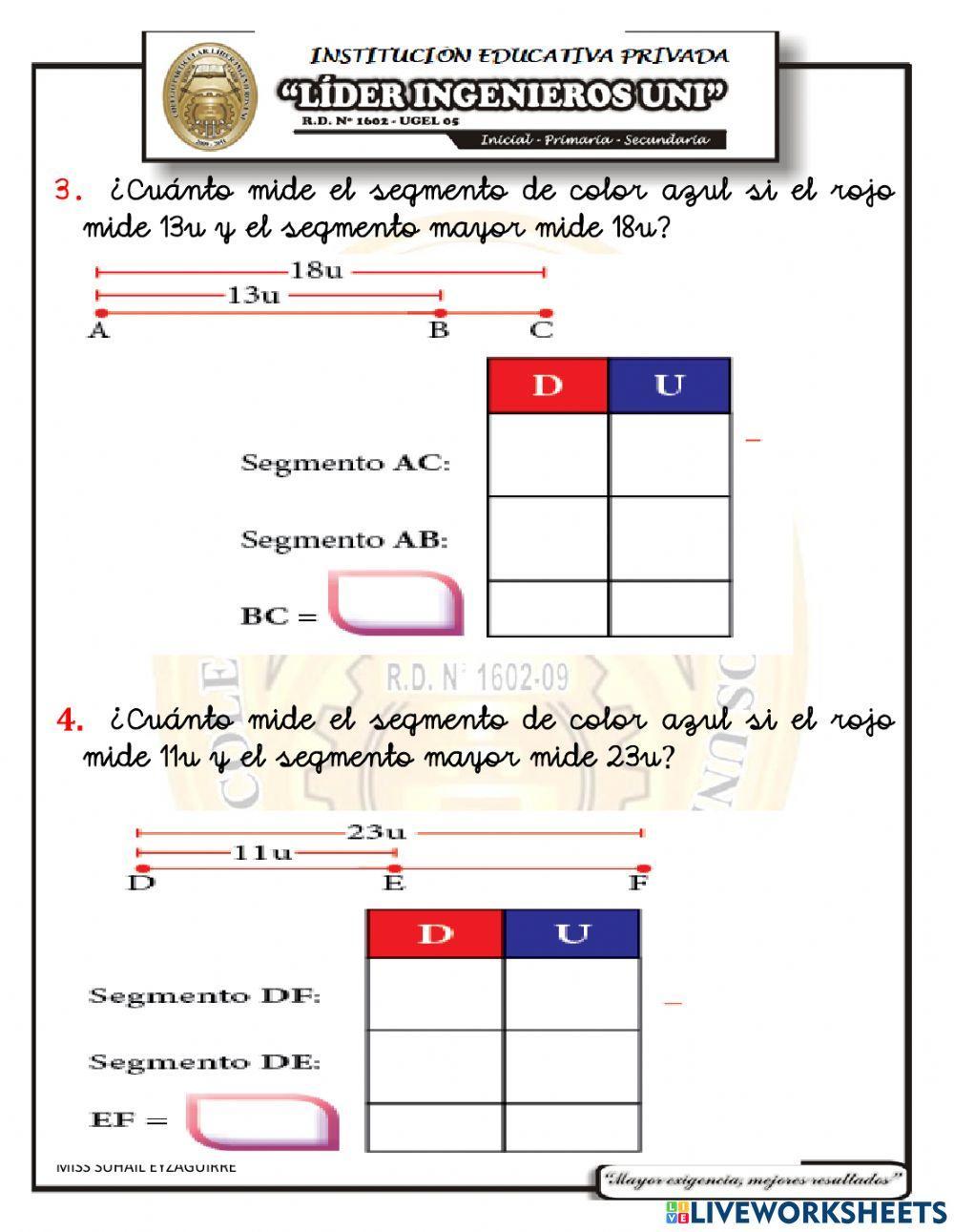 Examen mensual de geometria vii unidad