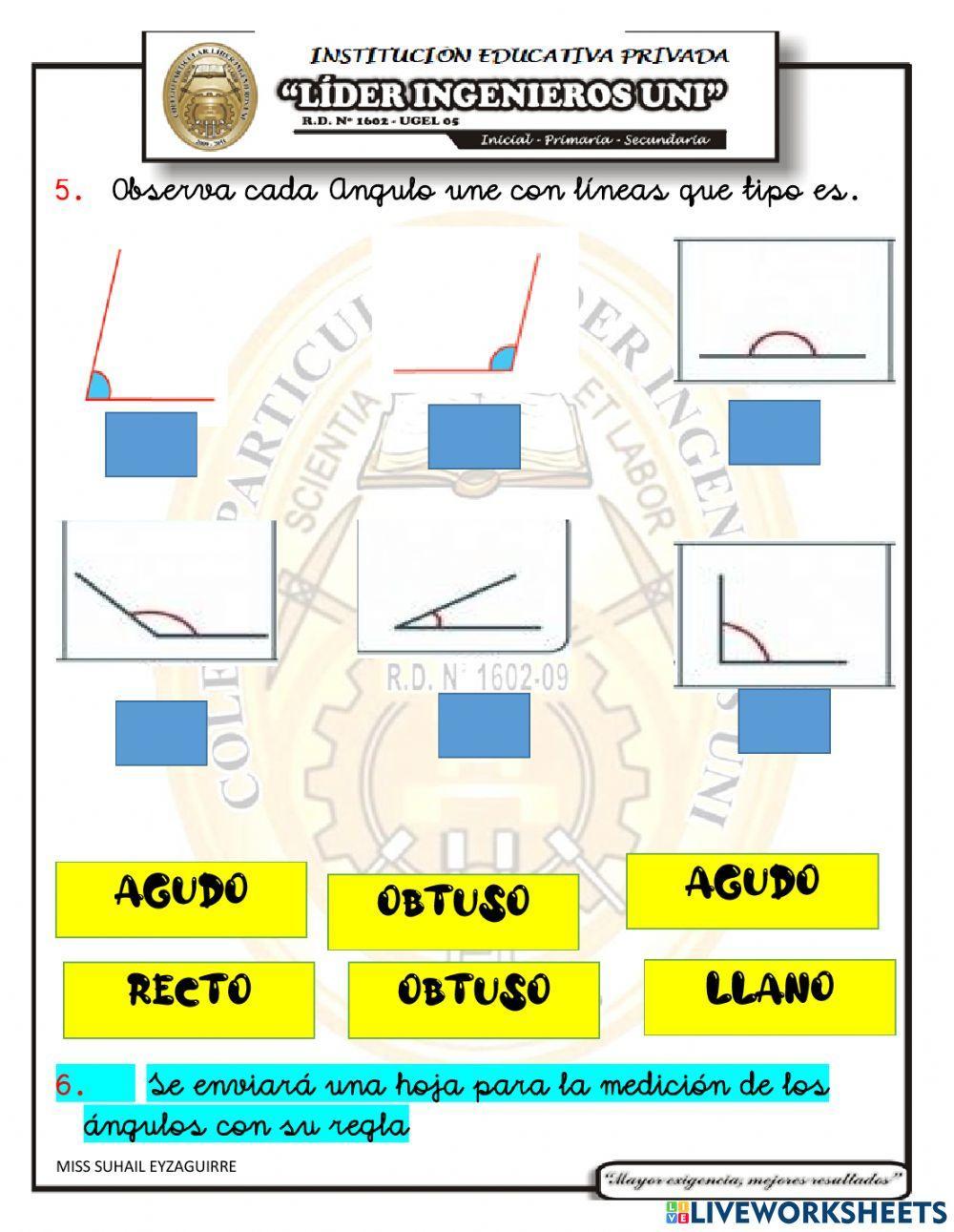 Examen mensual de geometria vii unidad