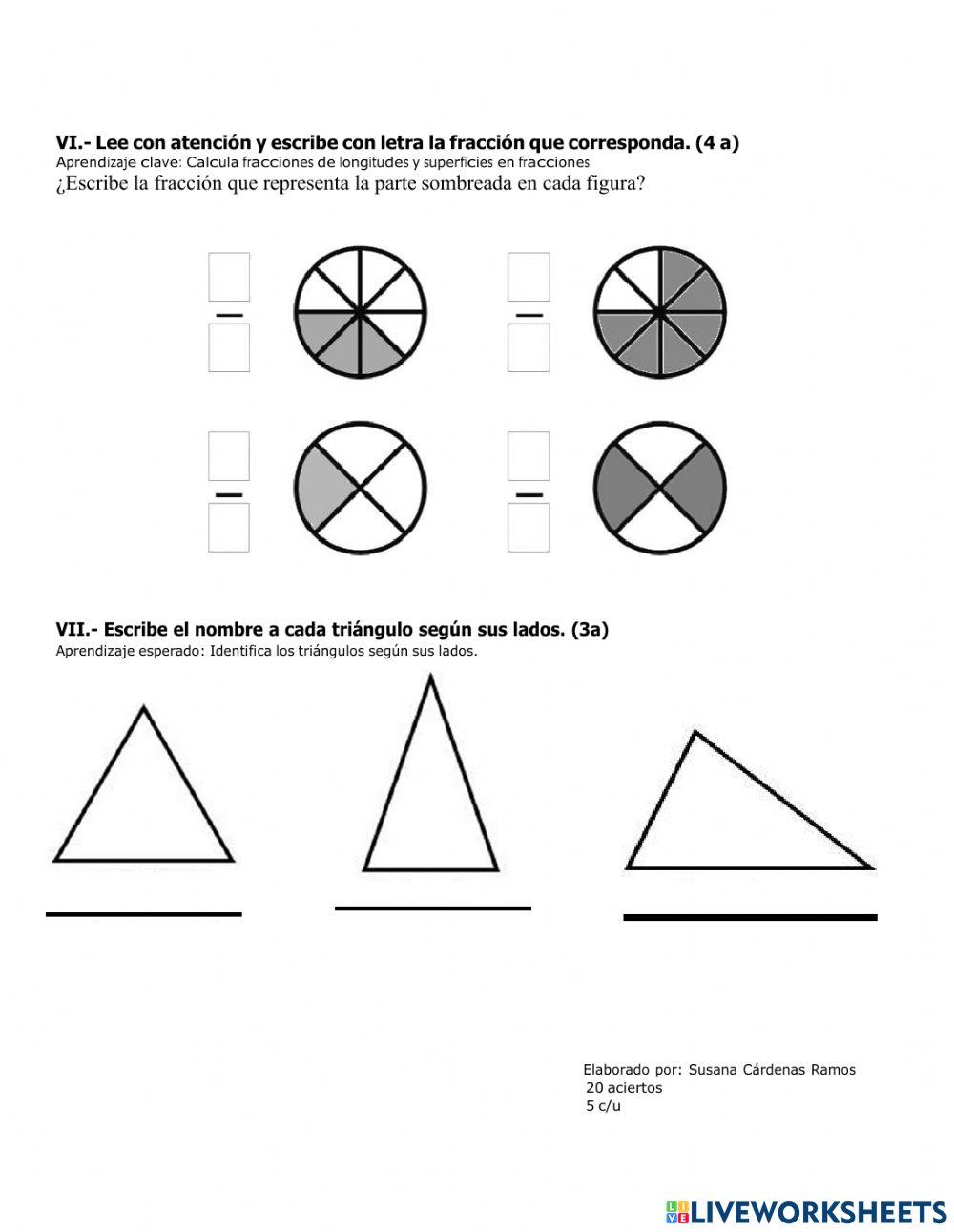 Evaluación Trimestral Matemáticas