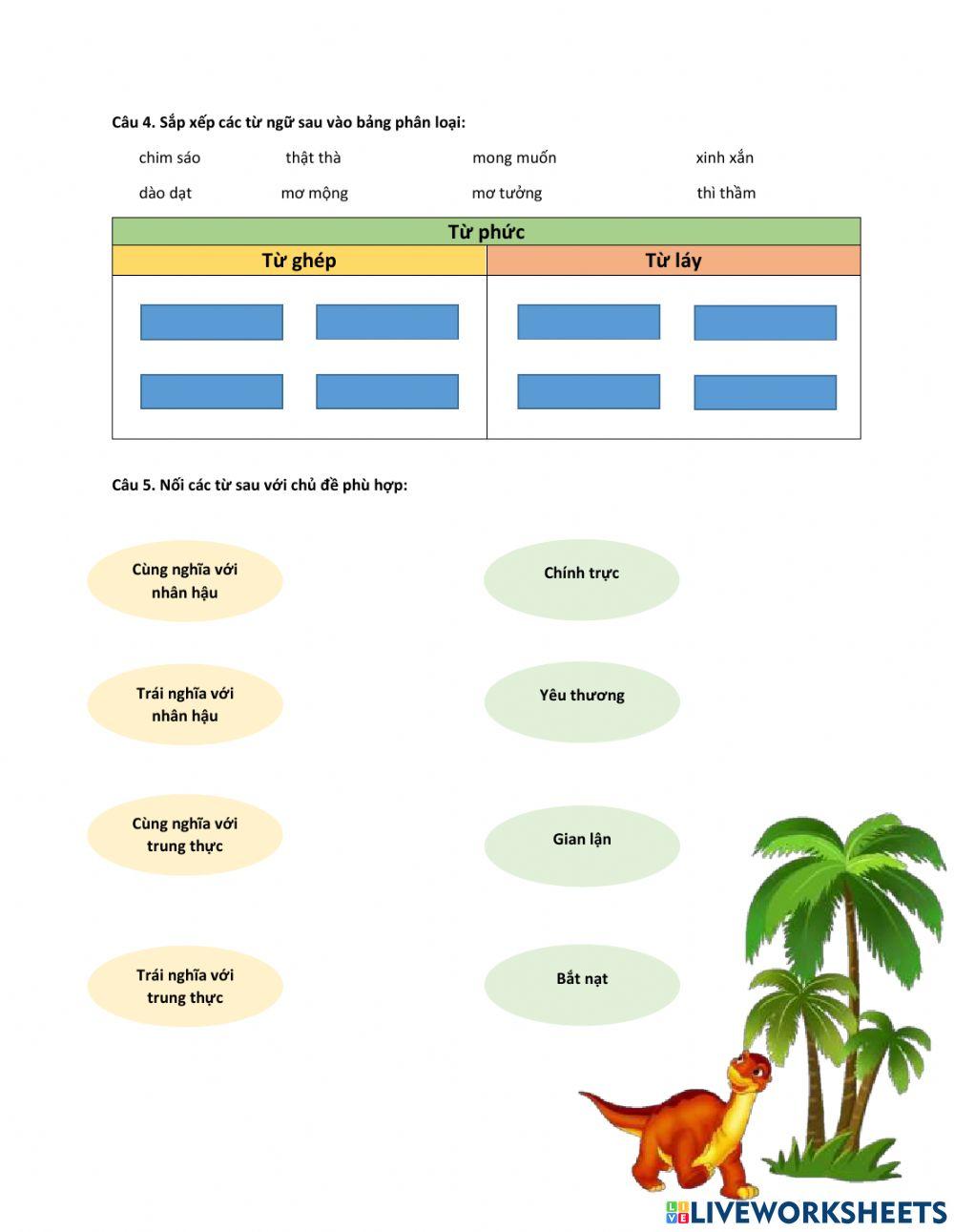 Ôn tập toán - tv tuần 9