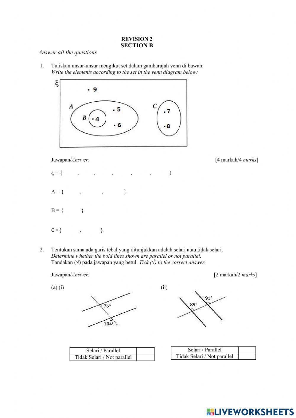 Revision 2 section B and C form 1 Revision 2 section B and C form 1