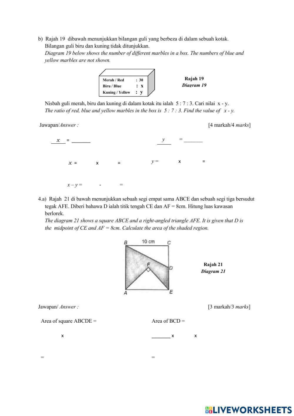 Revision 2 section B and C form 1